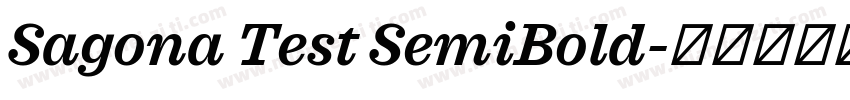 Sagona Test SemiBold字体转换